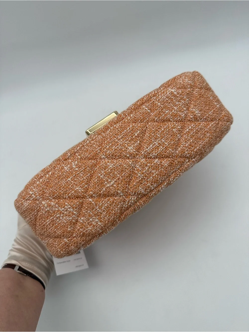 Kate Spade Carey Quilted Tweed Crossbody Bag Orange Jasper